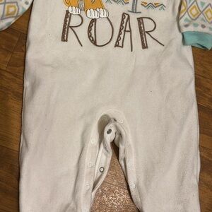 White and Multicolor Kids One Piece